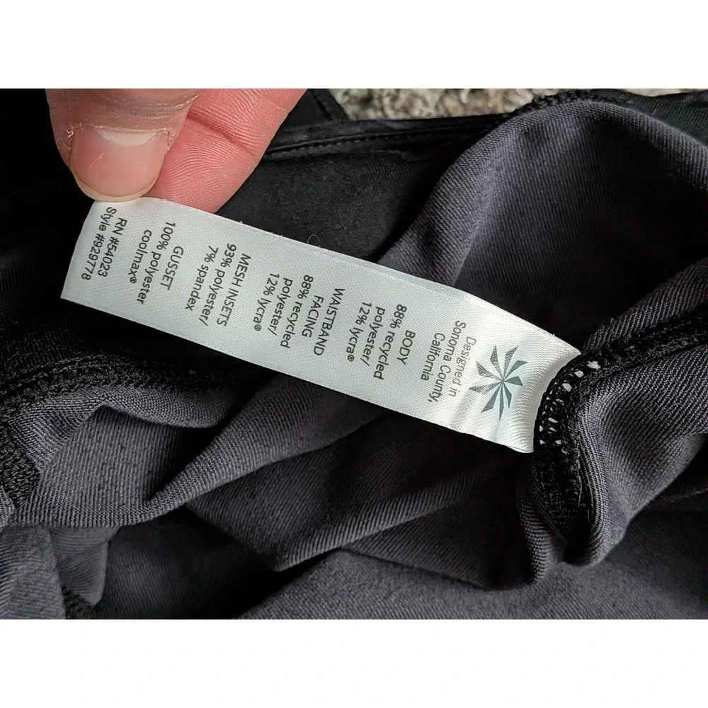 Athleta Splash‎ Relay 929778-01 Black Print Pants Women's Size M